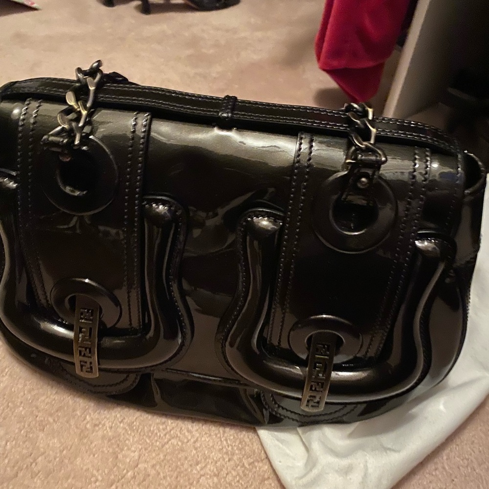 Authentic vintage Fendi leather B. bag (never used, tags still attached)